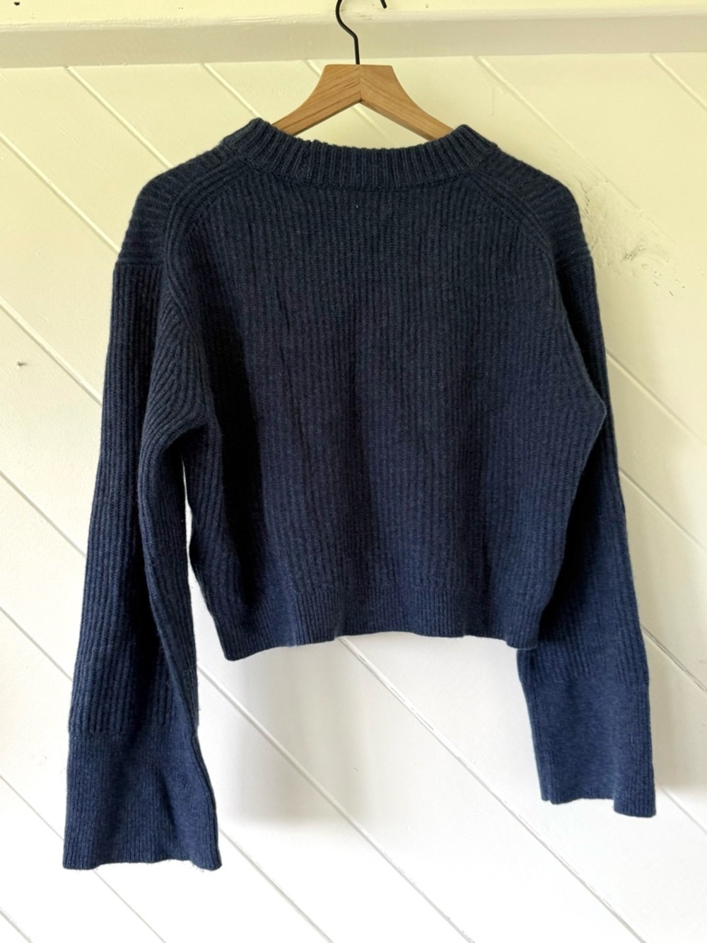 J. Crew ribbed cashmere cropped sweater - Picture 4 of 8